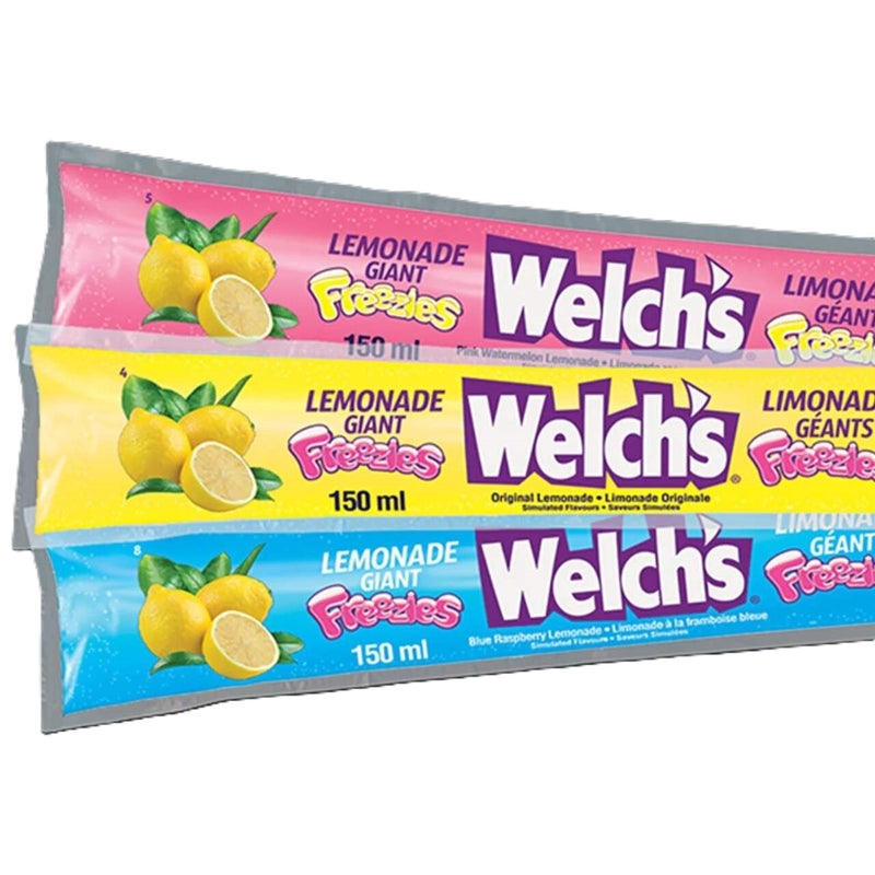 Welch's - Giant Freeze Pops "Original Lemonade, Pink Watermelon, Blue Rasberry" (1 x 157 g)