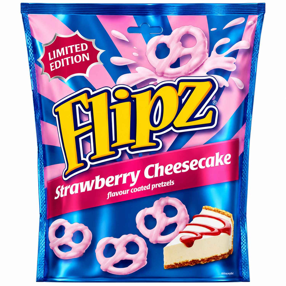 Flipz - flavour coated pretzels "Strawberry Cheesecake" (90 g)