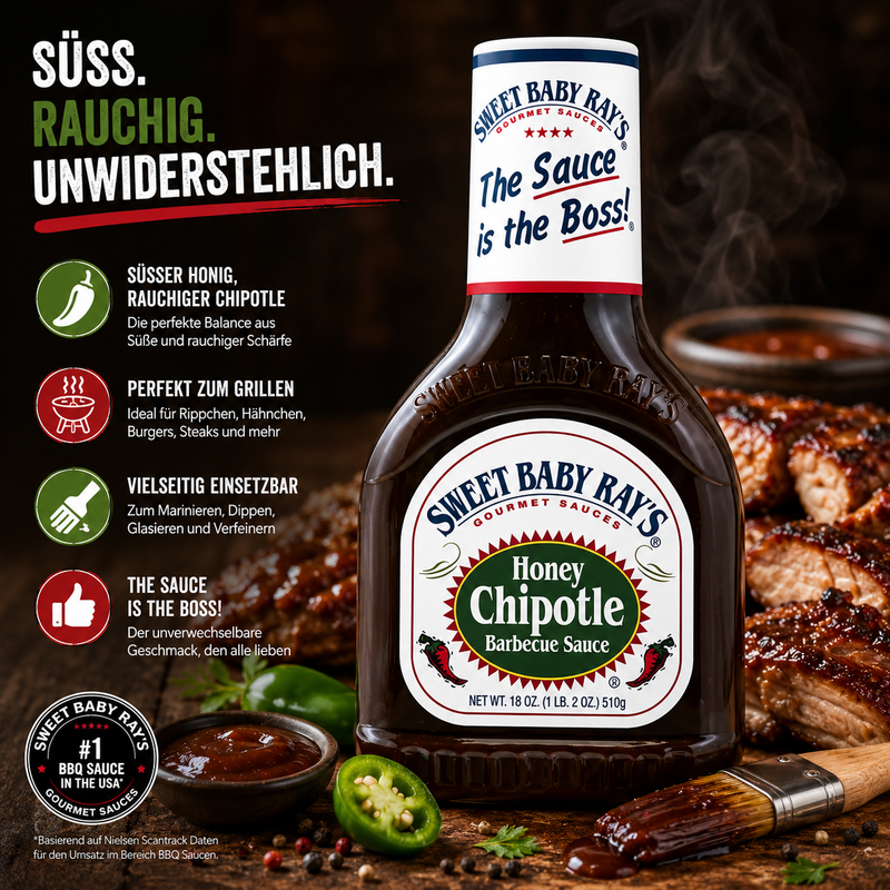 Sweet Baby Ray's - Barbecue Sauce "Honey Chipotle" (510 g)