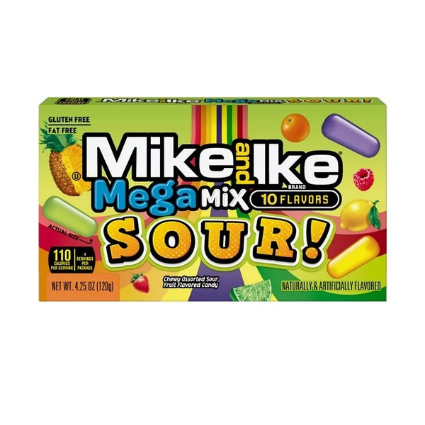Mike and Ike - Chewy Flavored Candy "Mega Mix Sour" (141 g)