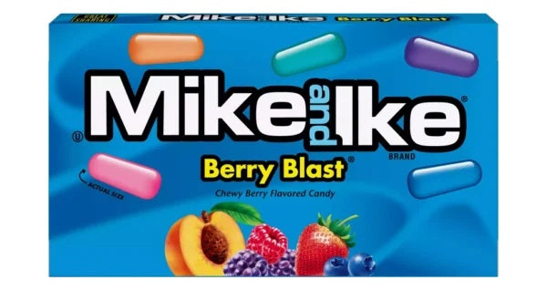 Mike and Ike - Chewy Flavored Candy "Berry Blast" (22 g)