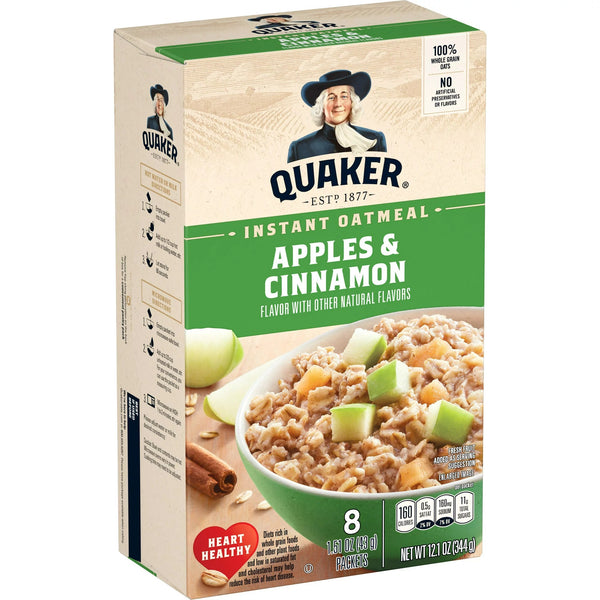 QUAKER - Instant Oatmeal "Apples & Cinnamon" (344 g)
