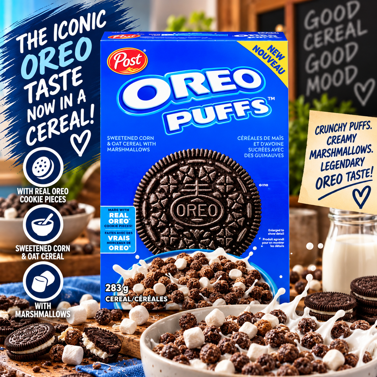 Post - Cereal "Oreo Puffs" (283 g)