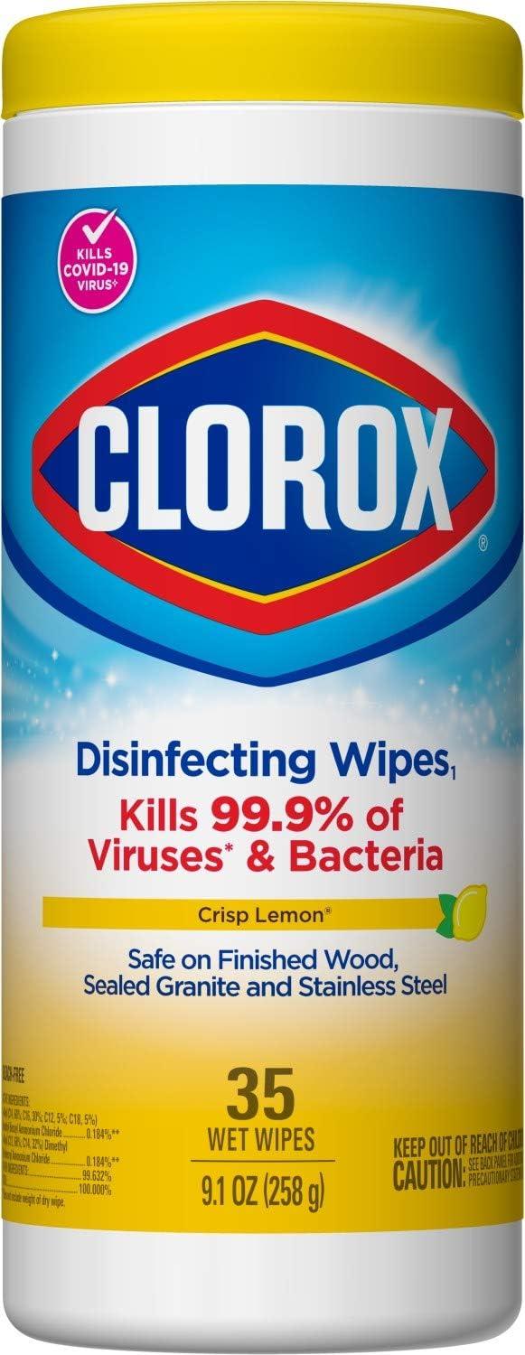 CLOROX - Disinfecting Wipes "Crisp Lemon" (35 wet wipes)