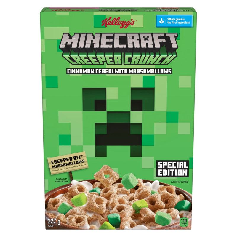 Kellogg's - Cereal "Minecraft Creeper Crunch - Cinnamon Cereal with Marshmallows" (227 g)