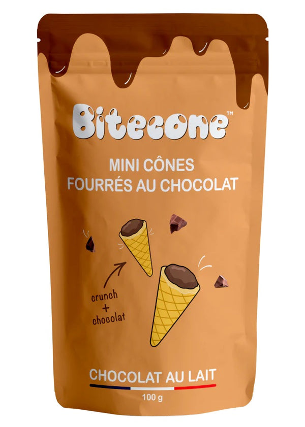 Bitecone - Bite Sized Waffle Cones "Milk Chocolate" (100 g)