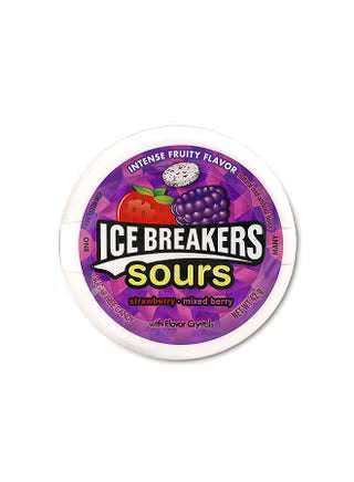 Ice Breakers - Sours Mints "strawberry, mixed berry" (Sugar free) (42 g)