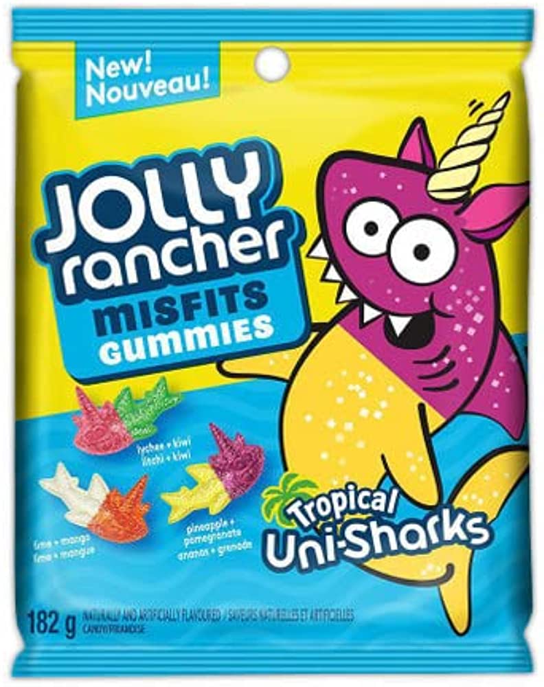 JOLLY Rancher - Misfits Gummies "Tropical Uni-Sharks" (182 g)