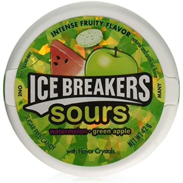 Ice Breakers - Sours Mints "watermelon & green apple" (Sugar free) (42 g)