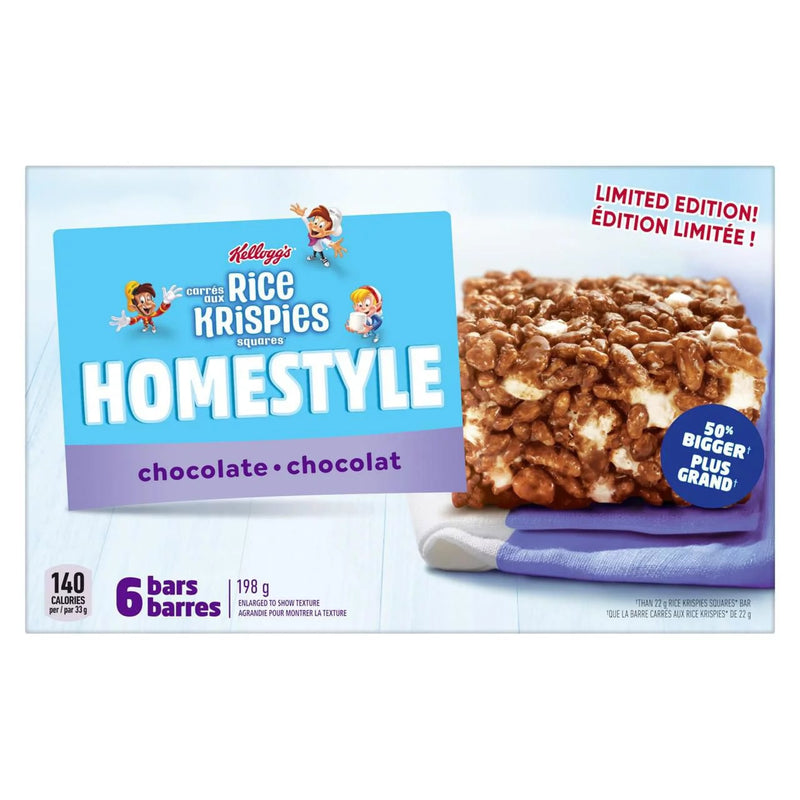 Kellogg's - Rice Krispies squares HOMESTYLE "Chocolate" (198 g)