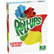 Betty Crocker - Fruit Roll-Ups "Blastin' Berry Hot Colors" (141 g)