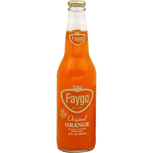 Faygo - Soda "ORANGE" (355 ml) - GLASS
