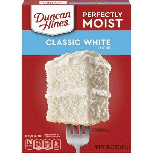 Duncan Hines - Cake Mix Perfectly Moist "Classic White" (432 g)