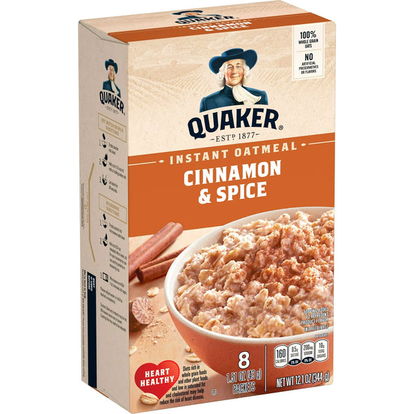 QUAKER - Instant Oatmeal "Cinnamon & Spice" (344 g)