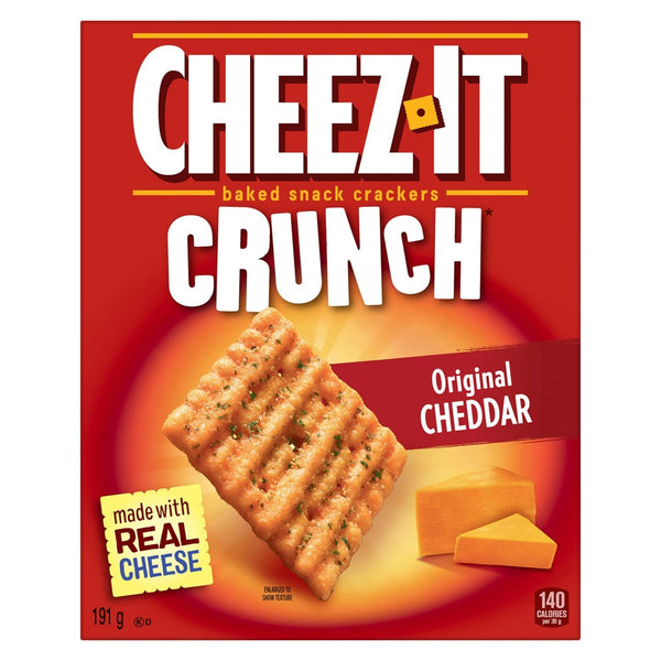 CHEEZ-IT - baked snack crackers "CRUNCH Original CHEDDAR" (191 g)