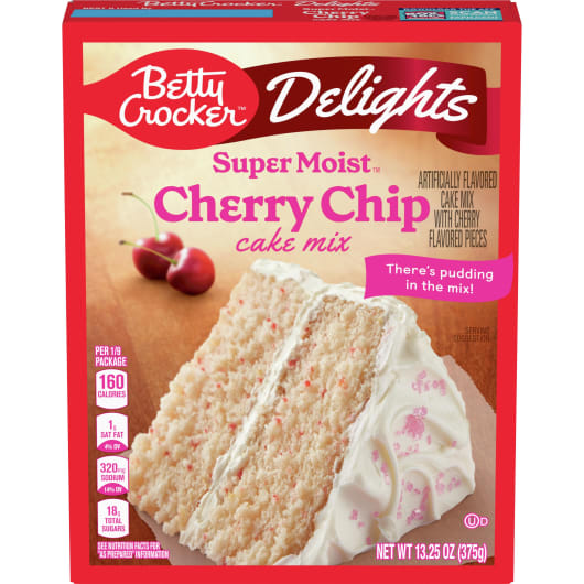 Betty Crocker - Super Moist Cake Mix "Cherry Chip" (375 g)