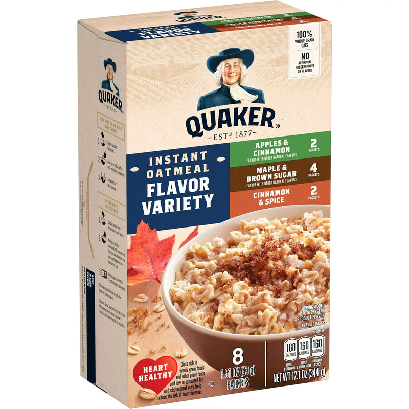 QUAKER - Instant Oatmeal "Flavor Variety" (344 g)