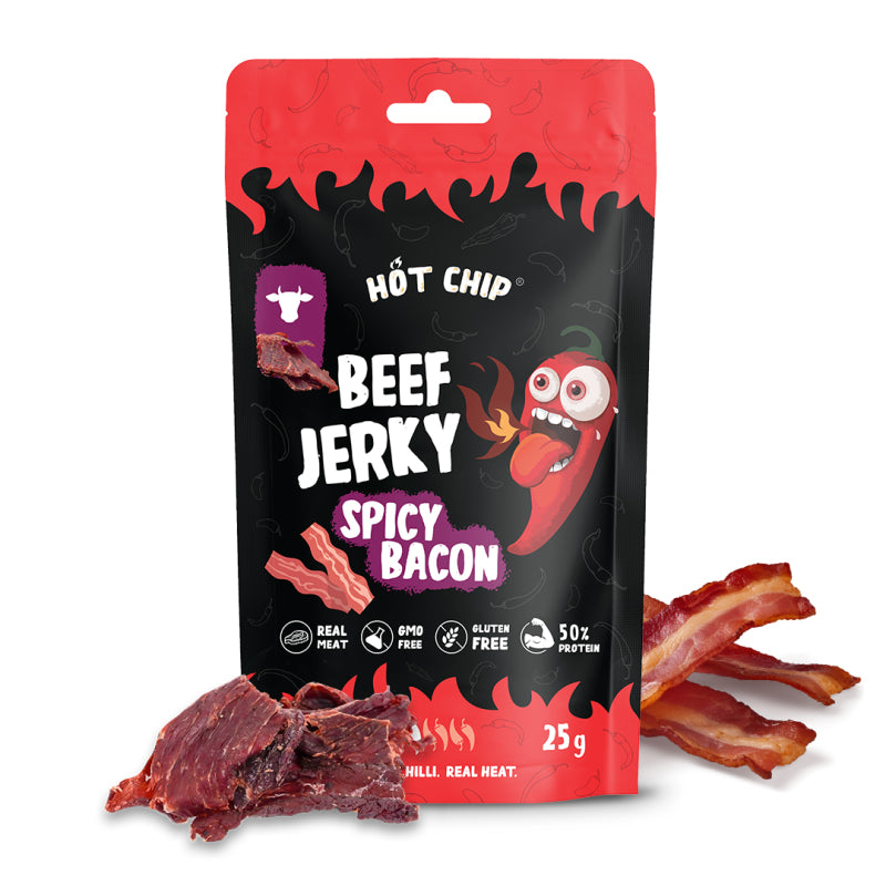 HOT CHIP - Beef Jerky "Spicy Bacon" (25 g) SHU: 10.000