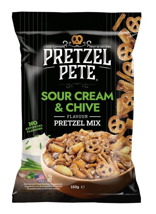 Pretzel Pete - Seasoned Pretzel "Sour Creme & Chive" (160 g)