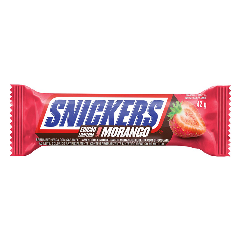 Snickers - Chocolate Bar "Morango (Strawberry)" (42 g)