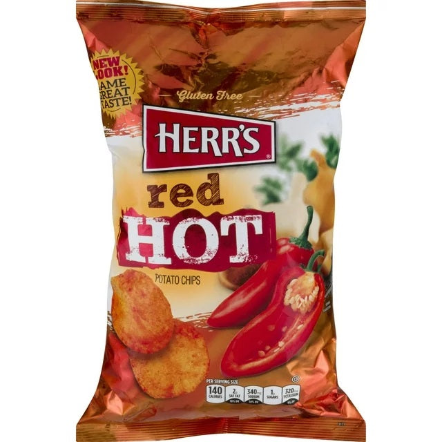 Herr's - Potato Chips "red HOT" (99,2 g)