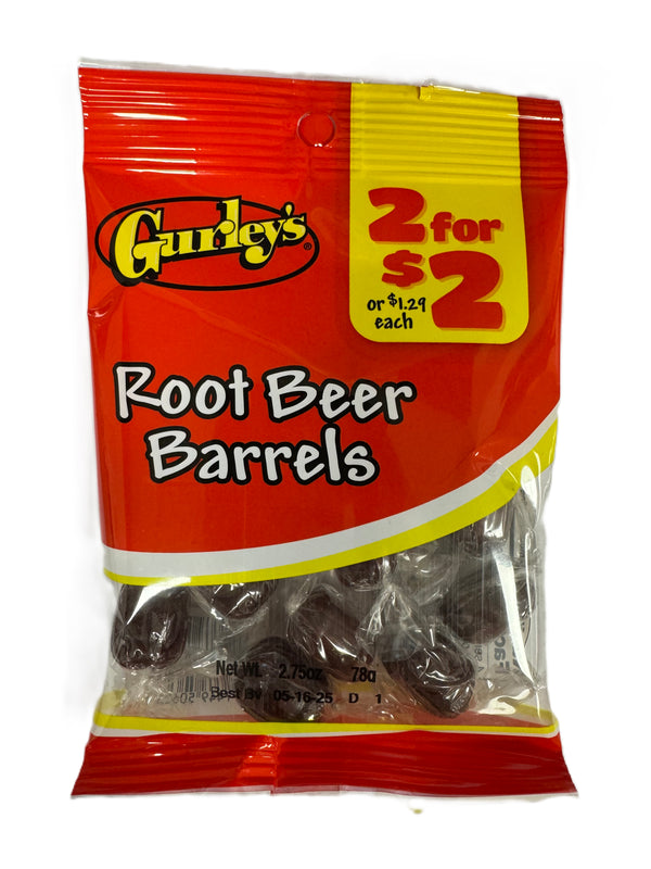 Gurley's - Candy "Root Beer Barrels" (78 g)
