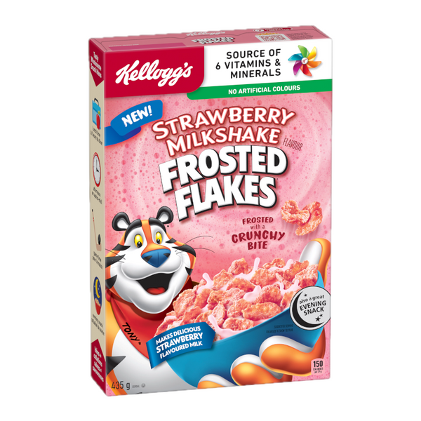 Kellogg's - Cereal "Frosted Flakes Strawberry Milkshake" (435 g)