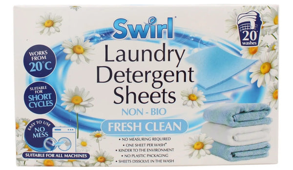 Swirl - Laundry Detergent Sheets "Fresh Clean" (20x Sheets)