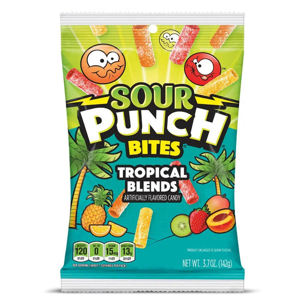 Sour Punch Bites - Soft & Chewy Candy "Tropical Blends" (142 g)