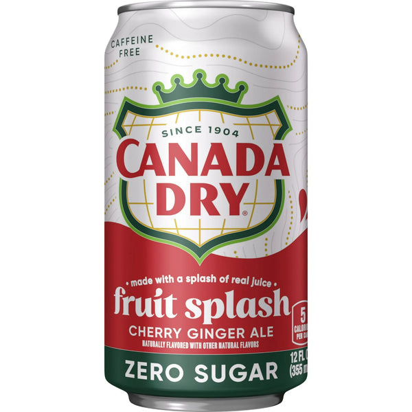 Canada Dry - "Ginger Ale Cherry ZERO SUGAR" (355 ml)