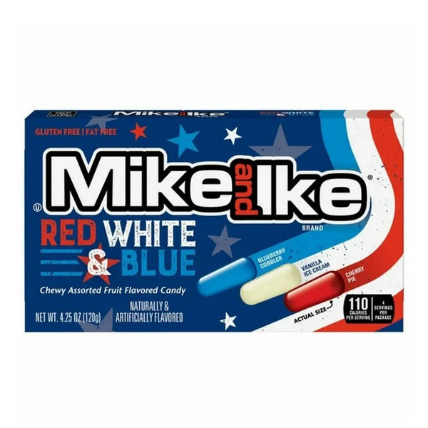 Mike and Ike - Mega Mix "RED WHITE & BLUE" (120 g)