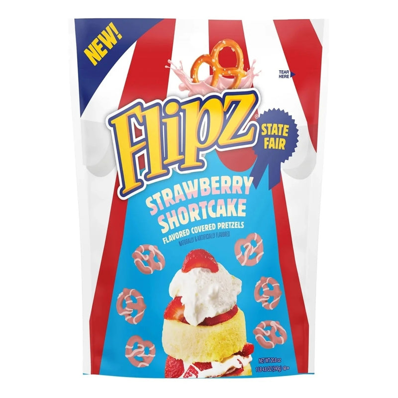 Flipz - Flavored Covered Pretzels "STRAWBERRY SHORTCAKE" (184 g)