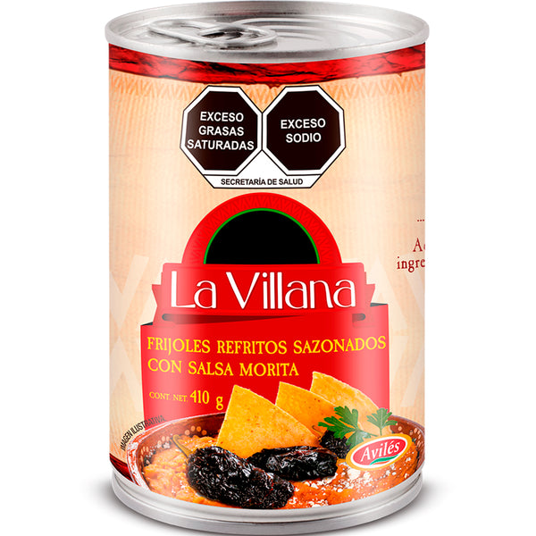 La Villana - Refried Beans "with spicy Morito Sauce" (410 g)