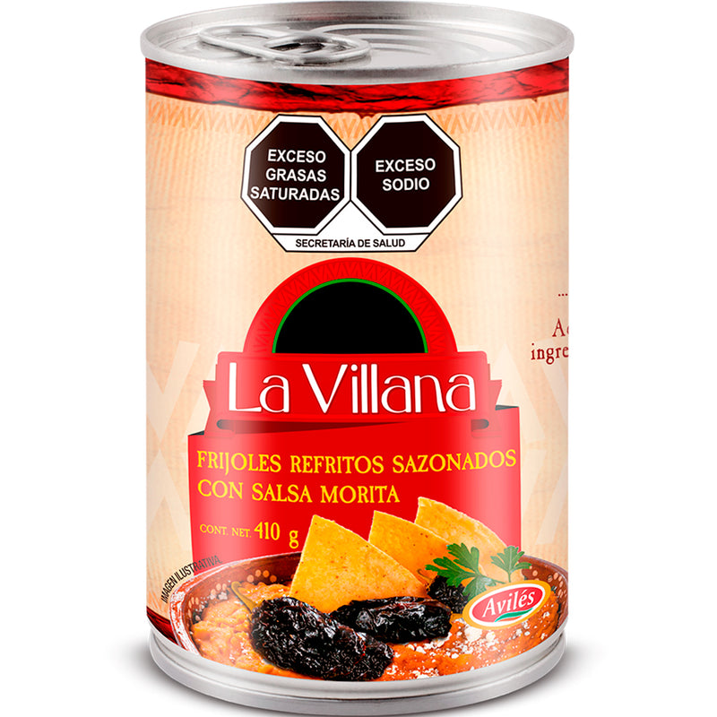 La Villana - Refried Beans "with spicy Morito Sauce" (410 g)