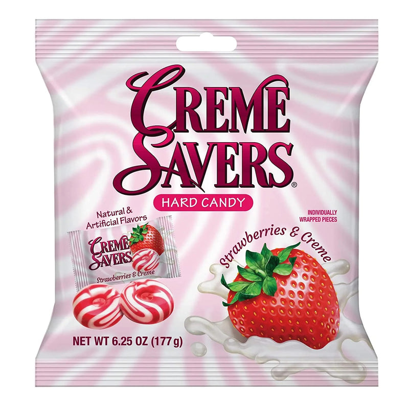 CremeSavers - Hard Candy "Strawberries & Creme" (177 g)