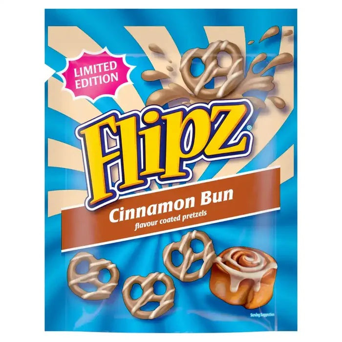 Flipz - flavor coated pretzels "Cinnamon Bun" (90 g)