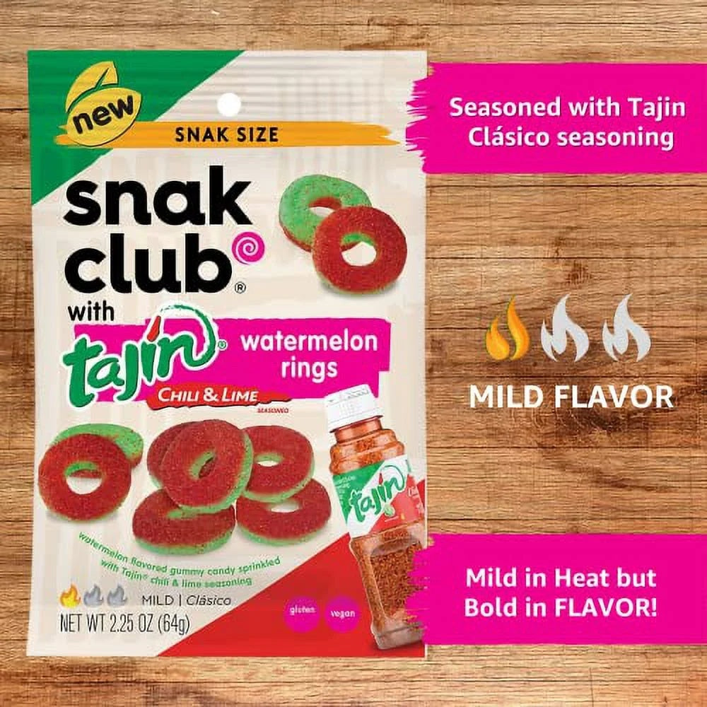 snak club - Tajin Chili & Lime "peach rings" (64 g)
