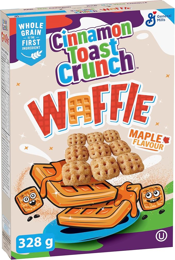 General Mills - Cereal "Cinnamon Toast Crunch - WAFFLE with MAPLE Flavour" (328 g)