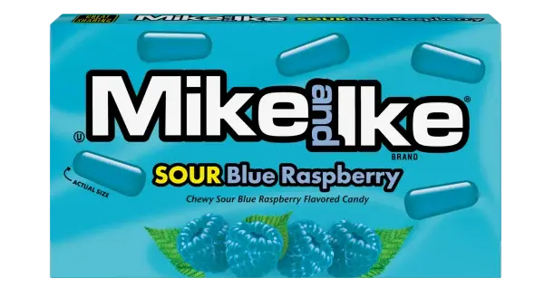 Mike and Ike - SOUR "Blue Raspberry (22 g)