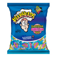 Warheads - Super Sour Bubble Gum Pops "Blue Raspberry" (105 g)
