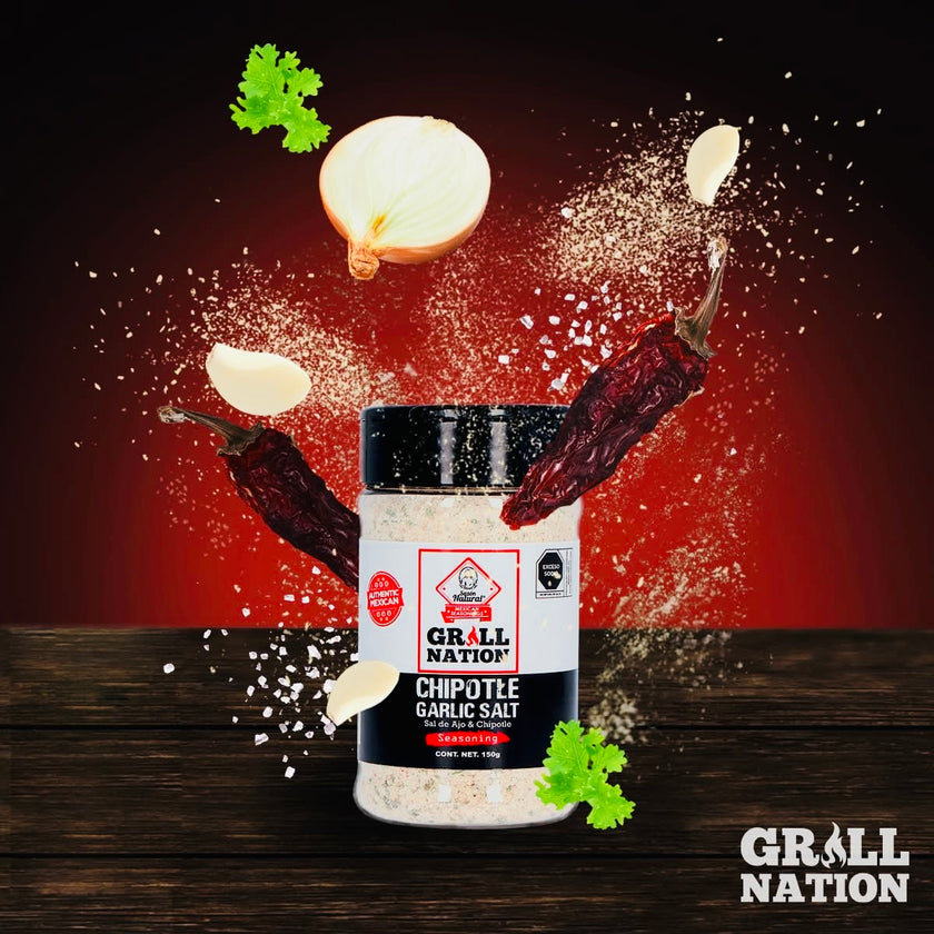 Sazón Natural - Grill Nation "Chipotle Garlic Salt Seasoning " (90g)