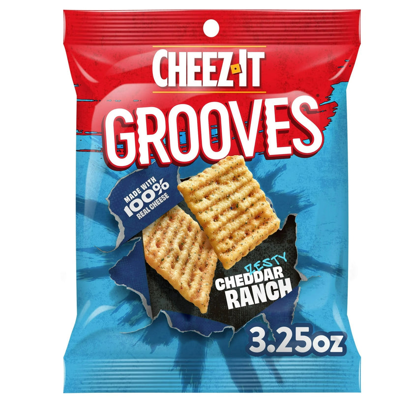 CHEEZ-IT - Grooves "Zesty Cheddar Ranch Cheese Crackers" (92 g)