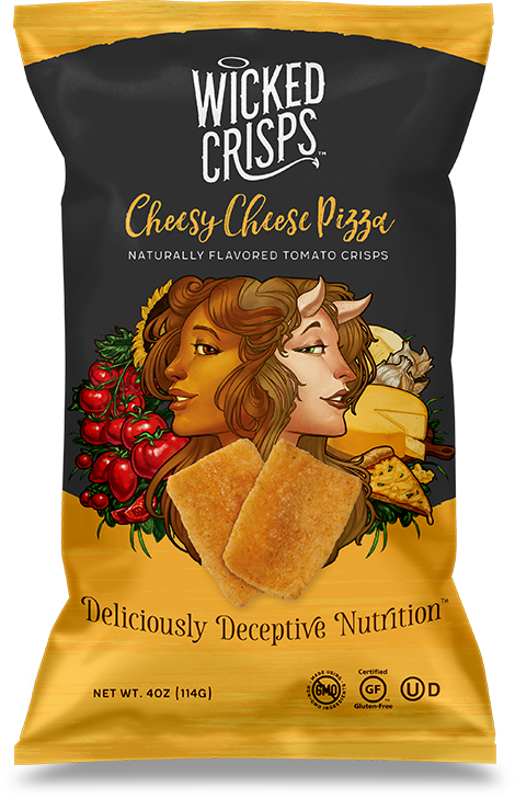 Wicked Crisps - Naturally Flavored Tomato Crisps "Cheesy Cheese Pizza" (114 g)
