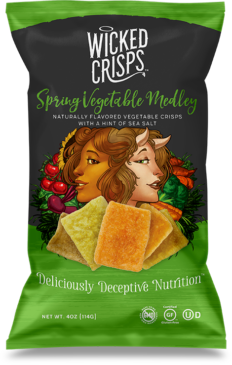 Wicked Crisps - Naturally Flavored Vegetable Crisps "Spring Vegetable Medley" (114 g)