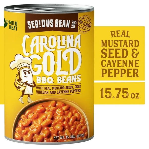 Serious Bean - Carolina Gold BBQ Beans "with real mustard seeds, cider vinegar and cayenne peppers" (447 g)