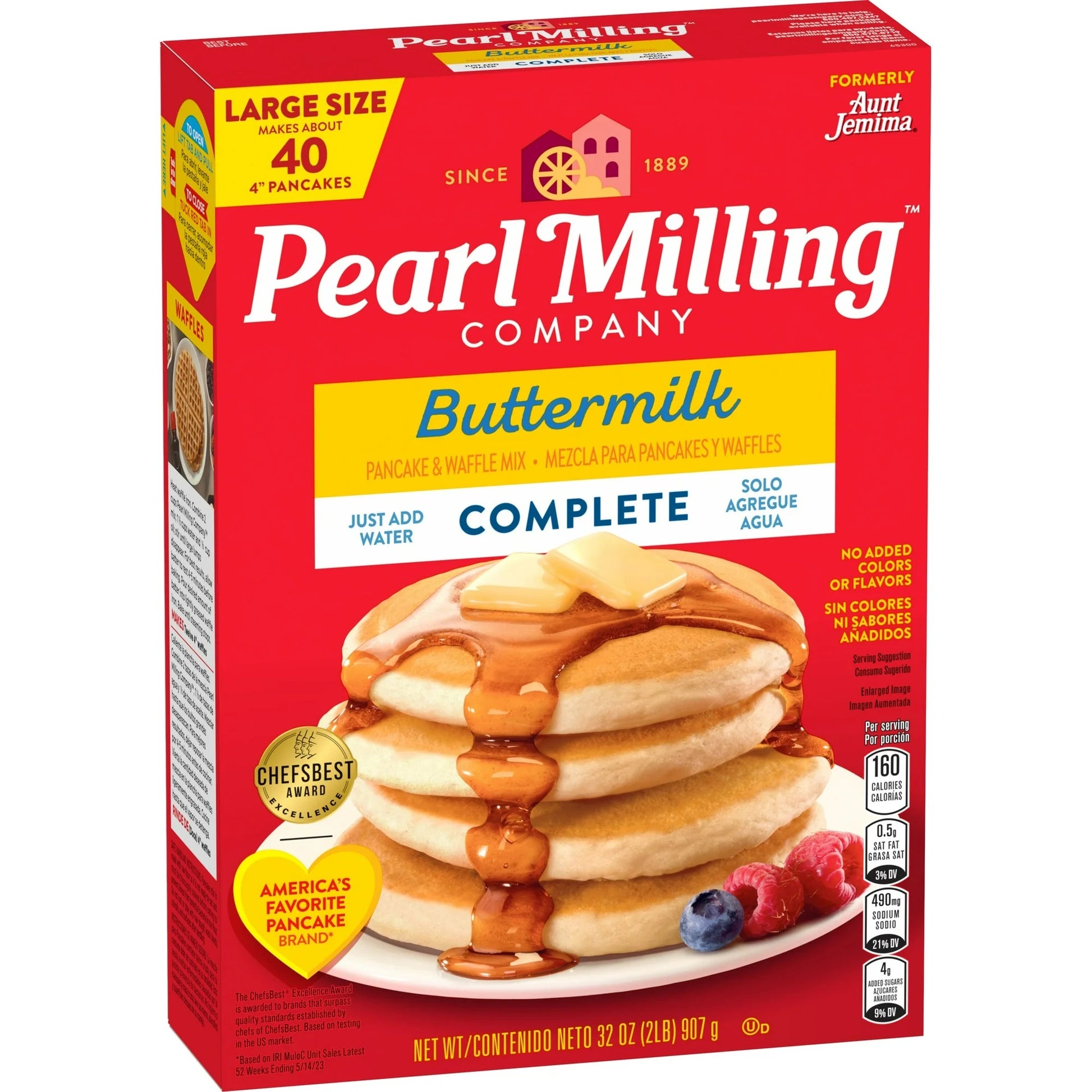 Pearl Milling Company (Aunt Jemima) - Pancake & Waffle Mix "Buttermilk COMPLETE" (907 g)