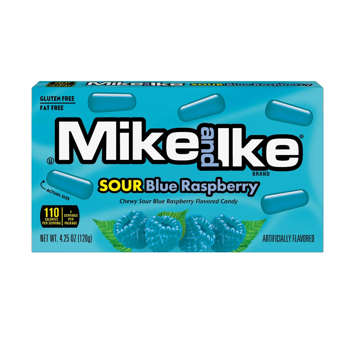 Mike and Ike - SOUR "Blue Raspberry (120 g)