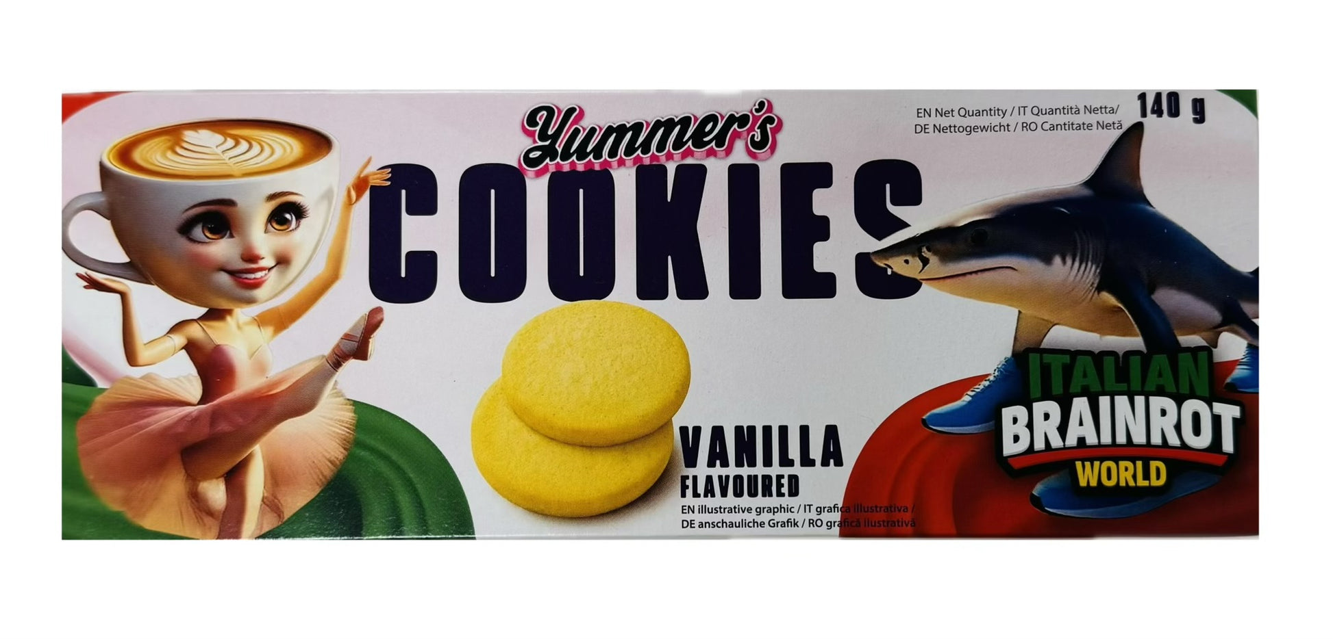 Yummer's - Vanilla Cookies "Italian Brainrot World" (140 g)