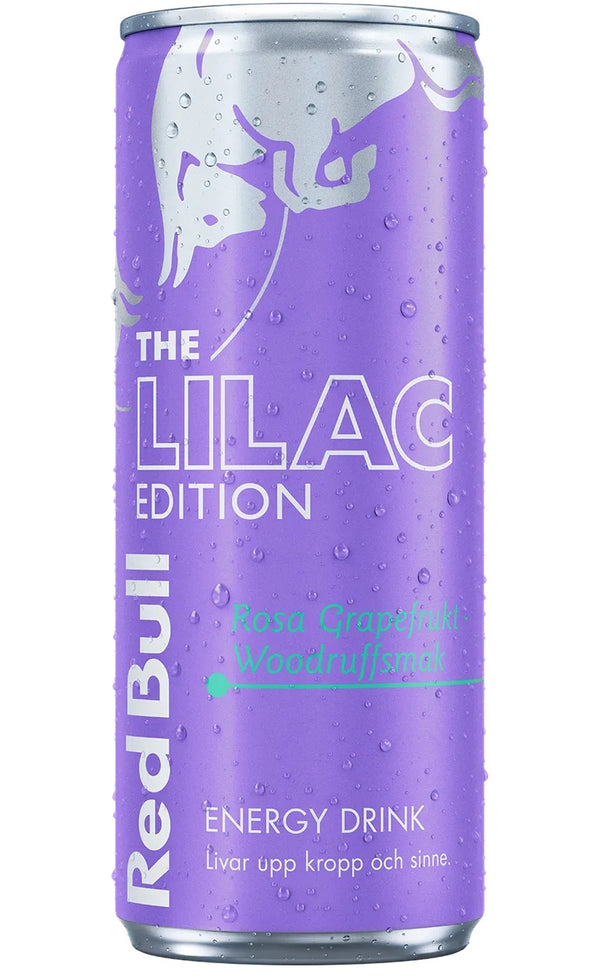 Red Bull - Energy Drink - "The Lilac Edition - Rosa Grapefrukt - Woodruffsmak" (250 ml)