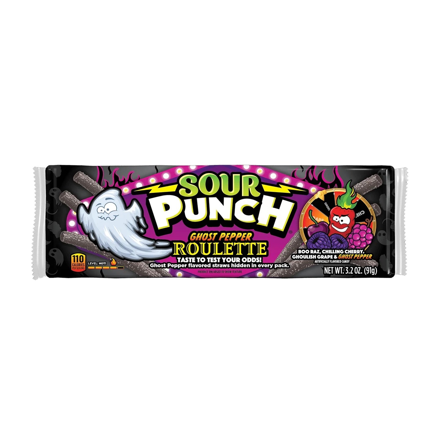 Sour Punch - Roulette Straws „Ghost Pepper“ (91 g)